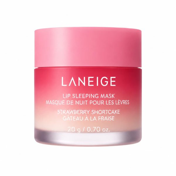 LANEIGE Strawberry Shortcake Lip Sleeping Mask – naktinė lūpų kaukė, 20 g