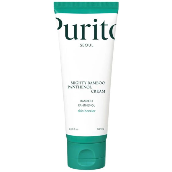 PURITO Mighty Bamboo Panthenol Cream – Drėkinamasis ir odos barjerą stiprinantis veido kremas su pantenoliu, 100 ml