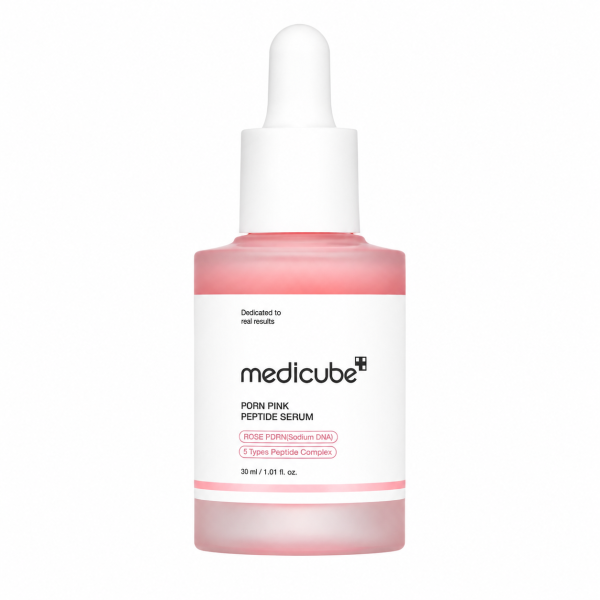 MEDICUBE PDRN Pink Peptide Serum – Stangrinamasis ir skaistinamasis veido serumas su PDRN ir peptidais, 30 ml