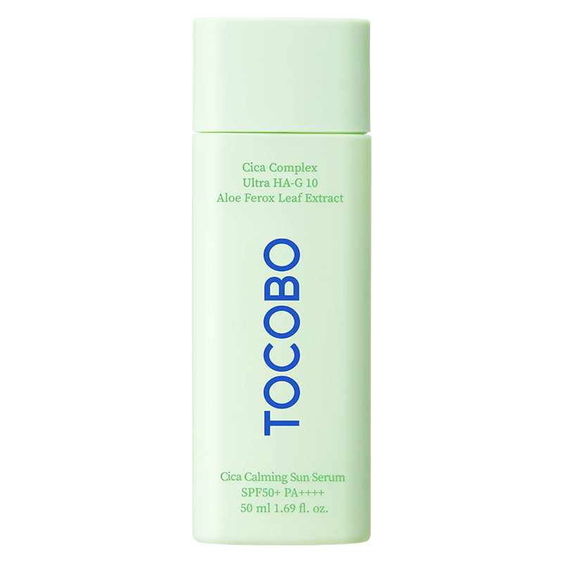 TOCOBO Cica Calming Sun Serum SPF50+ PA++++ – Drėkinamasis ir raminamasis apsauginis serumas nuo saulės, 50 ml