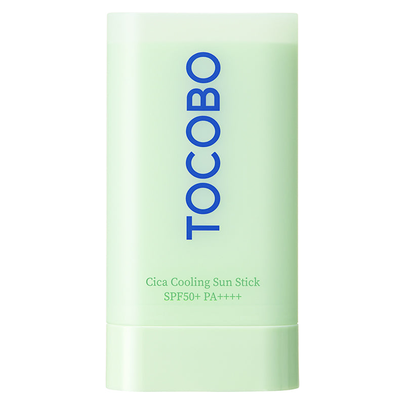 TOCOBO Cica Cooling Sun Stick SPF50+ PA++++ – Drėkinamasis ir vėsinamasis apsauginis pieštukas nuo saulės, 18 g