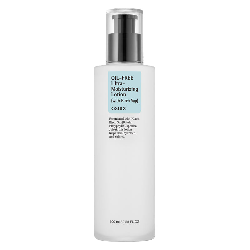COSRX Oil-Free Ultra-Moisturizing Lotion with Birch Sap – Drėkinamasis veido losjonas su beržų sula, 100 ml
